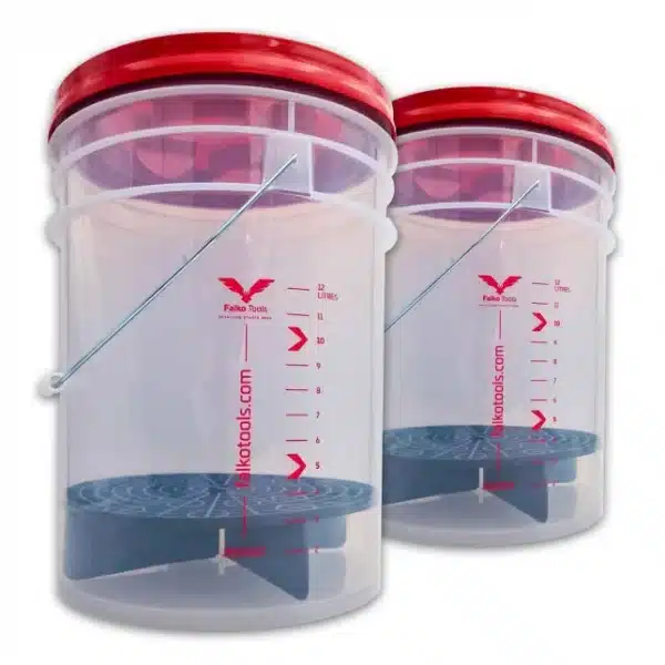 seau-de-lavage-rouge-f-ocean-rd par 2 20 litres grilles couvercle