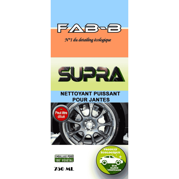 Nettoyant jantes SUPRA 750ml - Fab-B
