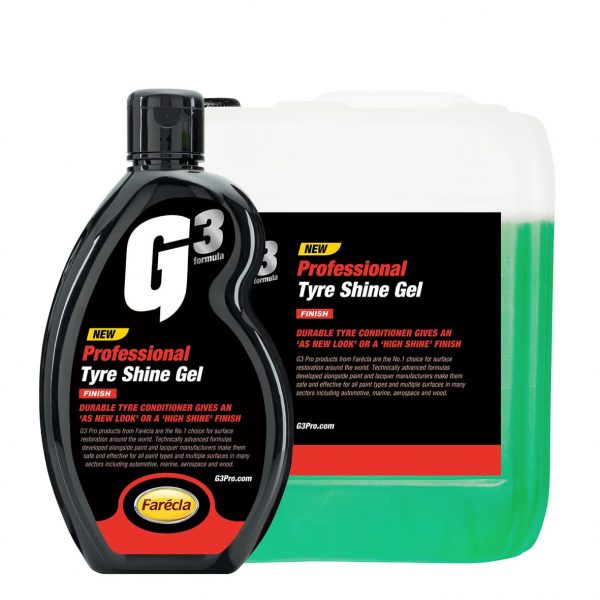 Dressing pour pneus effet neuf G3 Pro Tyre Shine Gel - Farécla