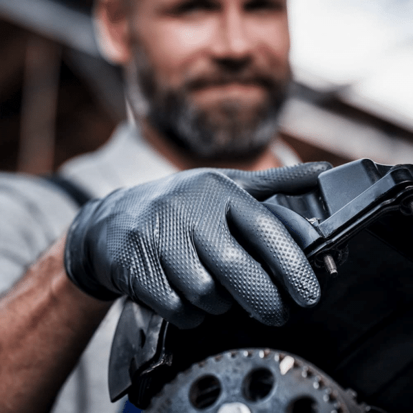 Gants de Detailing (boite de 100)  Noir en Nitrile Ultra Résistants - Mercator