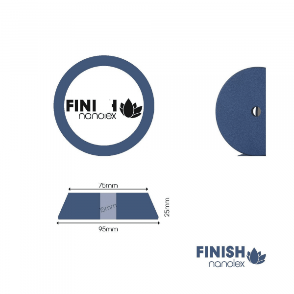 Pad polissage et lustrage de finition FINISHING en mousse - Nanolex