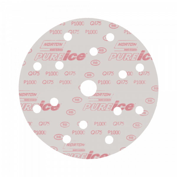 Disque de ponçage Q175 SELF-GRIP PURE ICE 150mm perforé 15 trous - Norton