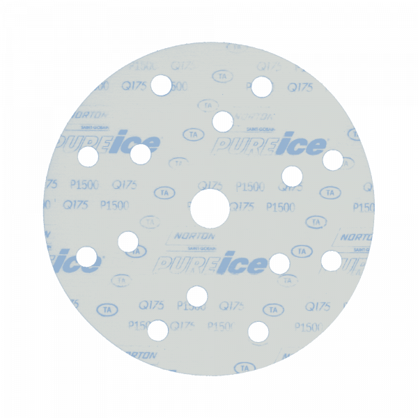 Disque de ponçage Q175 SELF-GRIP PURE ICE 150mm perforé 15 trous - Norton