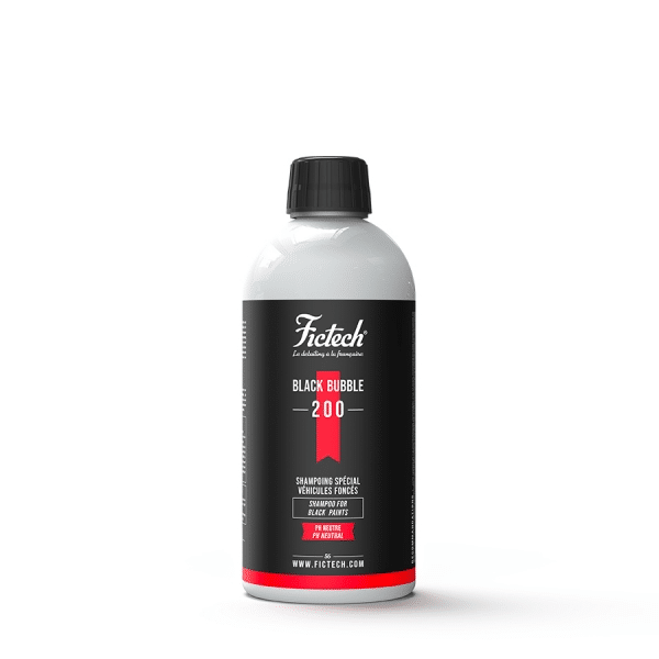 Shampooing PH neutre pour voiture foncée (500ml) BLACK BUBBLE 200 - Fictech