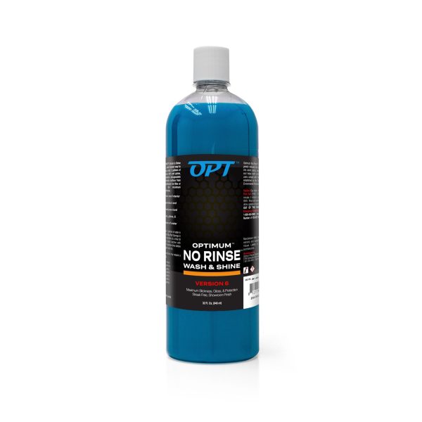 Flacon Optimum No Rinse Wash & Shine V6 946 ml pour lavage automobile sans rinçage