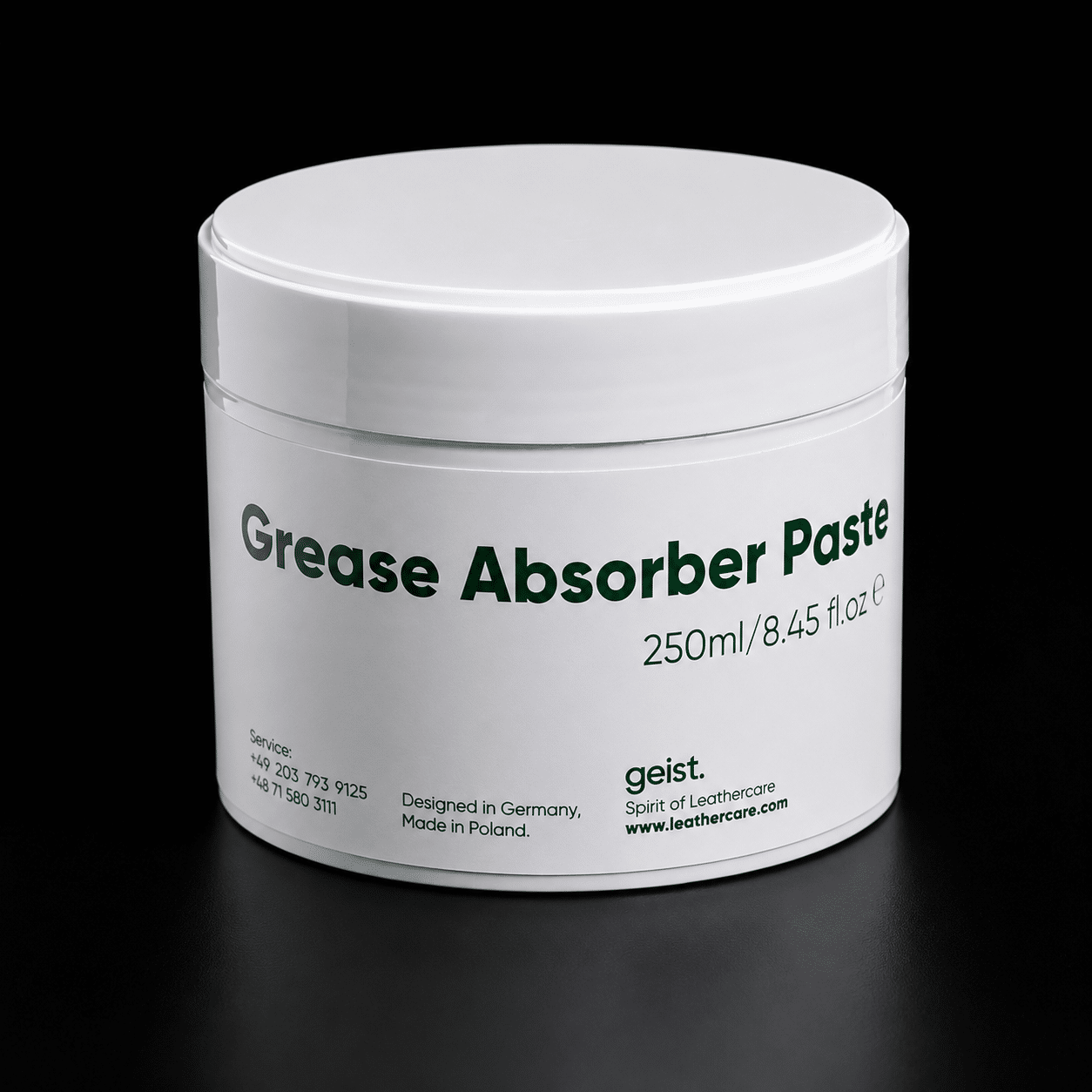 Pâte d’absorption des graisses Geist | Éliminer les taches grasses sur cuir